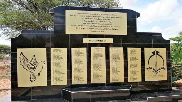 Memorial at Garissa University
