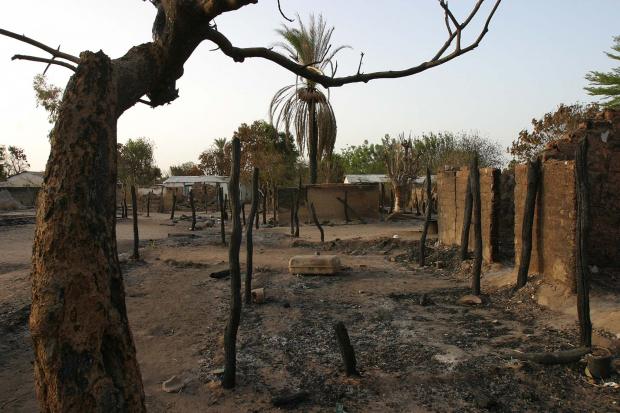 Central African Republic of a deserted village - photo by UNICEF