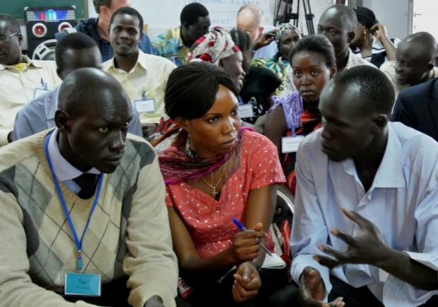 The training of 200 Peace and Reconciliation Mobilizers in session (Photo: Nigel Heywood)