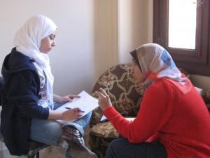 Marie and Shaima at work - for CoP use only