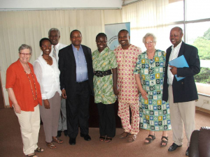 Professor Alphonse Ntumba Luaba (fourth from left)