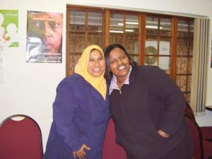 Aisha Aziz, events manager and Cleo (Photo: Jackie Euvrard)