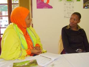 Amina Ngubane, social worker and Portia (Photo: Jackie Euvrard)