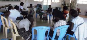 Women sharing during the CoP training in 2014