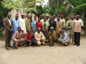 ACG With the Nigerian team outside the IofC office 