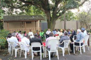 Harambee-ans with Chief Emeka Anyaoku (Photo: Mbindyo Kimanthi)