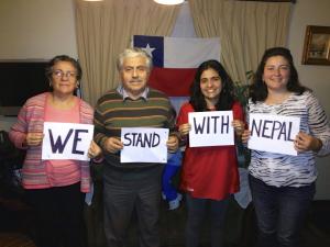 Message of hope for Nepal from Chile