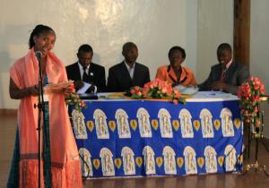 Ann making a speech at an opening ceremony (Photo: Mike Brown)