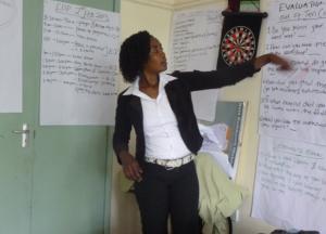 Esther, one of the facilitators in session