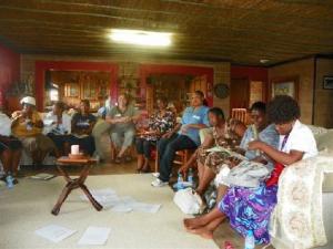 Workshop held in the home of one of the participants (Photo: Jackie Euvrard)