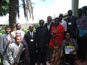Professor Lumumba and some of the delegates