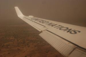 The team travelled on UN flights from the capital, Ndjamena, to eastern and southern Chad (Photo: Alan Channer)