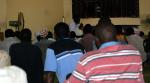 Imam Mohammed Ashafa addresses the Friday Prayer congregation at Juba’s main mosque