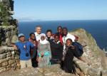 The Harambee group at the Cape of Good Hope where the Atlantic and Indian Oceans meet