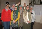Trained and ready to go: Egypt's new Creators of Peace Circle facilitators. Maha Ashour is in yellow. - for CoP use only
